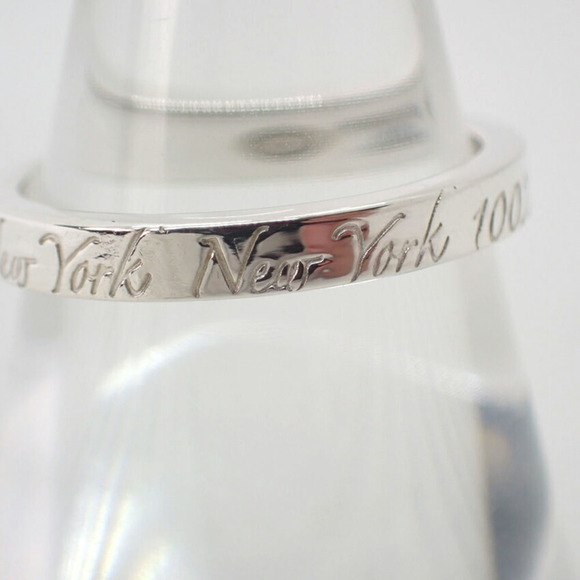 TIFFANY 925 Notes Narrow Ring 10 - Picture 2 of 10
